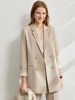Amii minimalizm wiosna kobiet urząd Lady Blazer kobiety Vneck zbiorniki, spodnie dla kobiet spodenki damskie sprzedawane oddzielnie Blazers 12060909 3